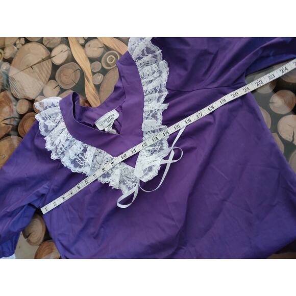Vintage Pitchfork Brand Country Western Line Dancing Skirt and Top Set Purple S - Picture 4 of 12